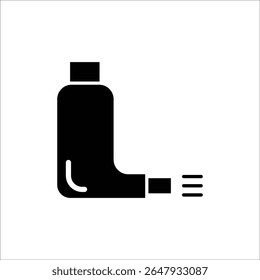 inhaler vector icon line template