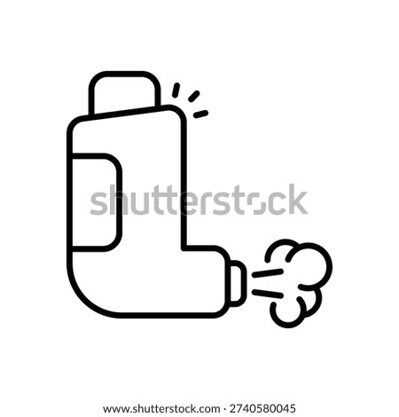 Inhaler vector icon stock illustration