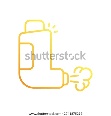 Inhaler vector icon stock illustration
