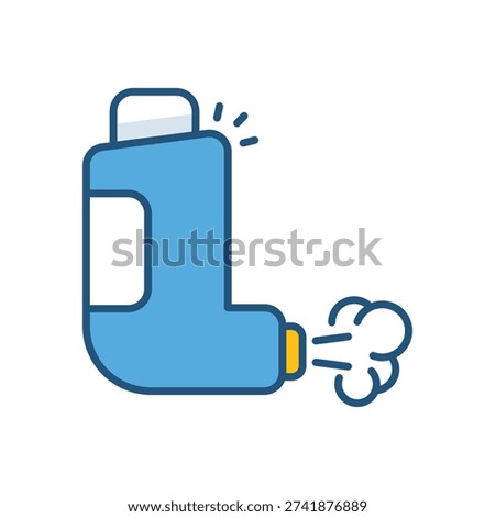 Inhaler vector icon stock illustration