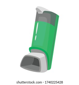 Inhaler vector icon.Cartoon vector icon isolated on white background inhaler.