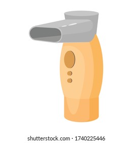 Icono del vector del inhalador.Icono del vector de dibujos animados aislado en inhalador de fondo blanco.