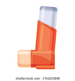 Inhaler vector icon.Cartoon vector icon isolated on white background inhaler.