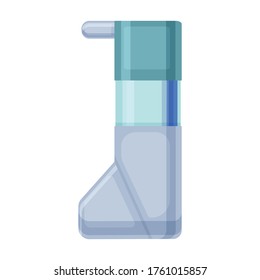 Inhalator, Vektorsymbol.Cartoon, Vektorsymbol einzeln auf weißem Hintergrund, Inhalator.