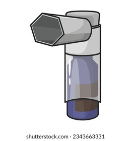 Inhaler vector icon.Color vector icon isolated on white background inhaler.