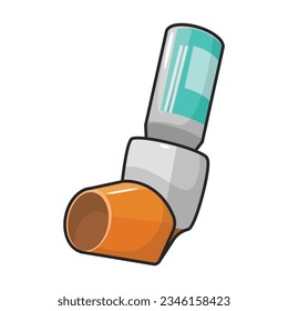 Inhalator, Vektorsymbol.Farbe, Vektorsymbol einzeln auf weißem Hintergrund, Inhalator.