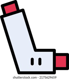 inhaler Vector illustration on a transparent background.Premium quality symmbols.Stroke vector icon for concept and graphic design.