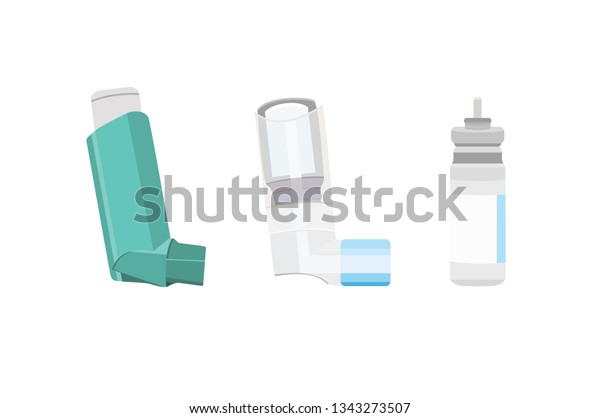 Inhalers Asthma Vector Image Stock Vector (Royalty Free) 1343273507 ...