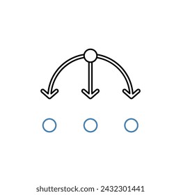 inheritance concept line icon. Simple element illustration. inheritance concept outline symbol design.