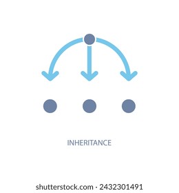 inheritance concept line icon. Simple element illustration. inheritance concept outline symbol design.