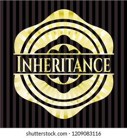 Inheritance golden emblem or badge