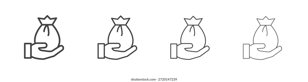 Concepto de icono de ley de herencia Pictograma lineal. Ilustración de elemento simple.