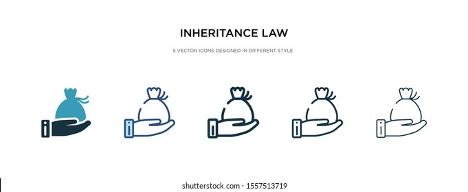 inheritance law icon in different style vector illustration. two colored and black inheritance law vector icons designed in filled, outline, line and stroke style can be used for web, mobile, ui