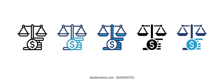 Ícone Lei de herança define coleção de vários estilos