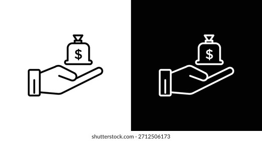 Icono de ley de herencia en estilo lineal simple.