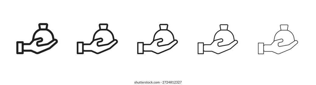 Ícone da lei de herança. Estilo de contorno simples. Elementos gráficos.