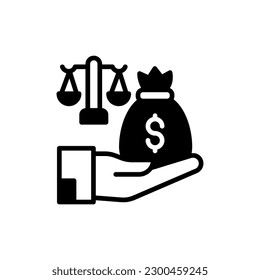 Inheritance Law icon in vector. Illustration