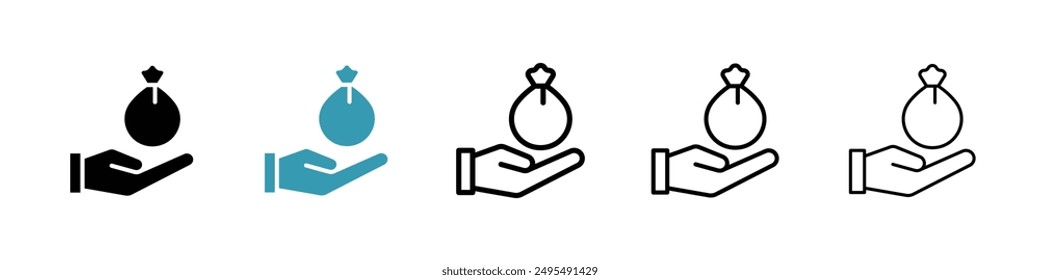 Vektorgrafik des Symbols für die Erbschaftsrechtszeile festgelegt.