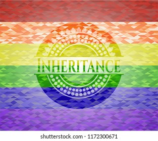 Inheritance lgbt colors emblem 