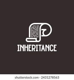 inheritance simple line logo design	