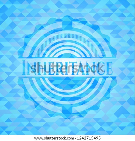 Inheritance sky blue mosaic emblem