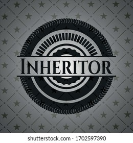 Heredar emblema oscuro. Retro. Ilustración vectorial. Detallado. 