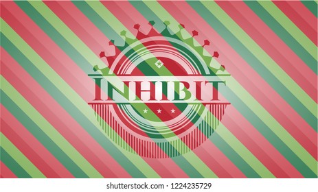 Inhibit christmas badge background.