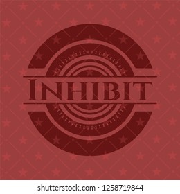 Inhibit red emblem