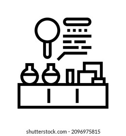 in-house laboratory line icon vector. in-house laboratory sign. isolated contour symbol black illustration