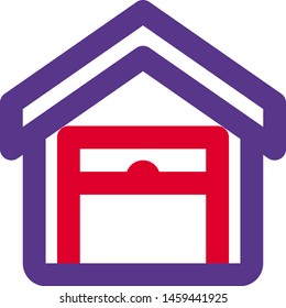 In-house private storage unit with large box