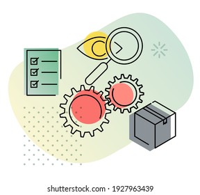 In-House Production Capabilities Icon as EPS 10 File