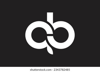 Letra InIitial A B Plantilla De Diseño De Logotipo Infinity Creativo Y Profesional En Fondo Negro
