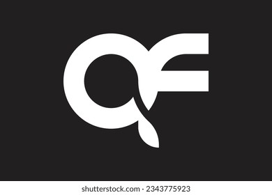 InIitial Letter A F Logo Design Template Creative And Professional Infinity Logo On Black Background