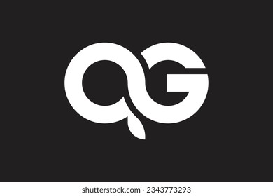 InIitial Letter A G Logo Design Template Creative And Professional Infinity Logo On Black Background
