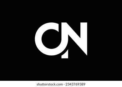 InIitial Letter A N  Logo Design Template Creative And Professional Infinity Logo On Black Background