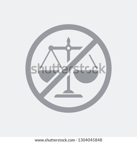 Iniquity concept icon