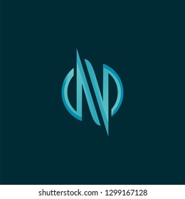 initail N logo template