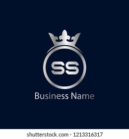 Initail SS Letter Logo Template Design
