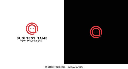 Inital letter C for Chat Logo. Chatting Logo App. Talk logo. Letter C Logo template