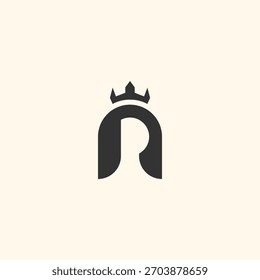 Inital A logo with a queen shape