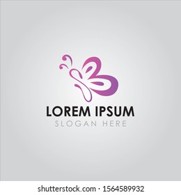 inital SB and butterfly logo template - vector
