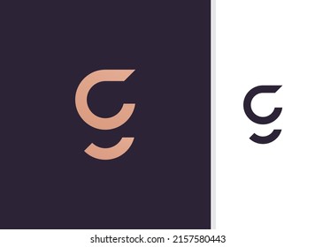 Initia G logo vector template, creative logo symbol