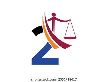 Alfabeto inicial de 2 monogramos con símbolo de signo de escala de ley. Abogado Y Justicia, Abogado, Legal, Law Office, Escala, Plantilla De Logo