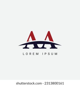 Initial A A, A Letter Logo design vector template, Graphic Symbol for Corporate Business Identity