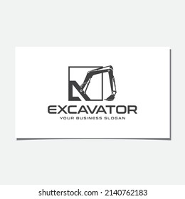 INITIAL A, WALL, AND EXCAVATOR LOGO DESIGN