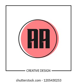 Initial AA Letter Logo Design
