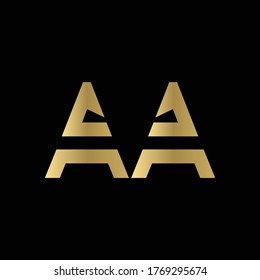 Initial AA Letter Logo Design Modern Business Typography Vector Template. Creative Linked Letter AA Logo Design