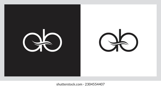 Initial AB, BA Alphabets Letters Logo Monogram