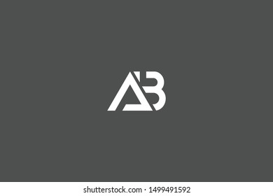 Initial AB BA Letter Logo Design Vector Template. Monogram and Creative Alphabet B A Letters icon Illustration.