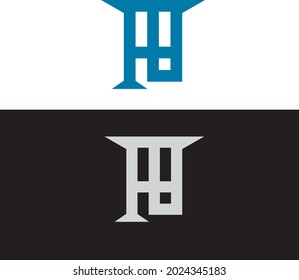 Initial AB letter logo for  company 